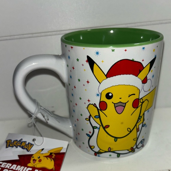 Pokemon Christmas Pikachu 14 oz Mug Holiday Gifts Novelties NWT - Picture 2 of 6